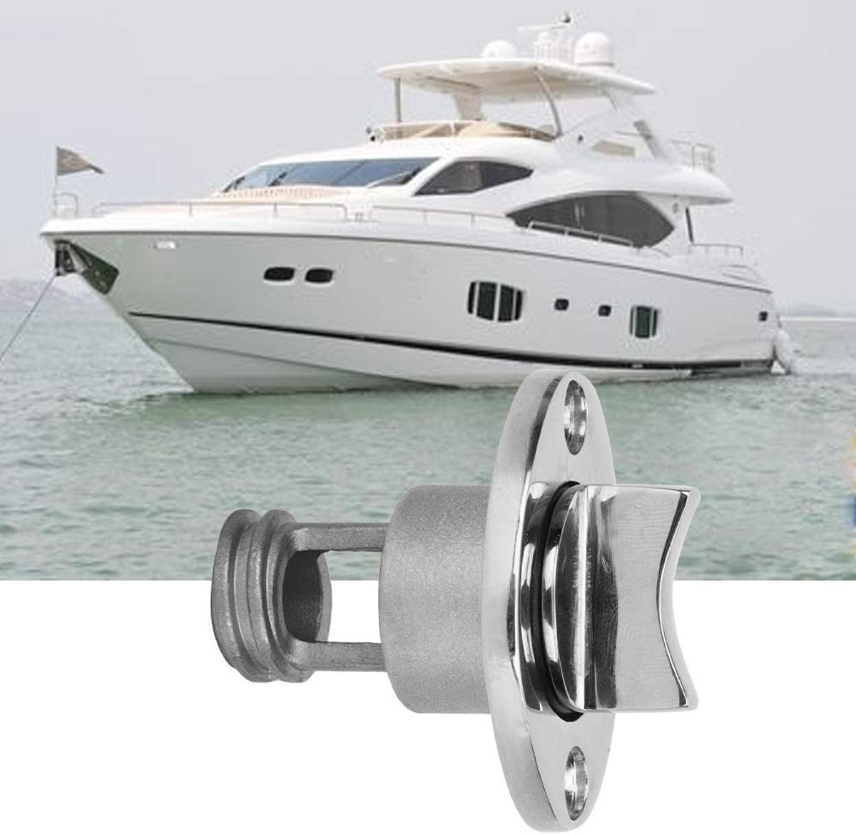Allecto - afvoerplug boot - duurzaam - hard - afvoerplug boot - bestand tegen waterdruk - boot - wit