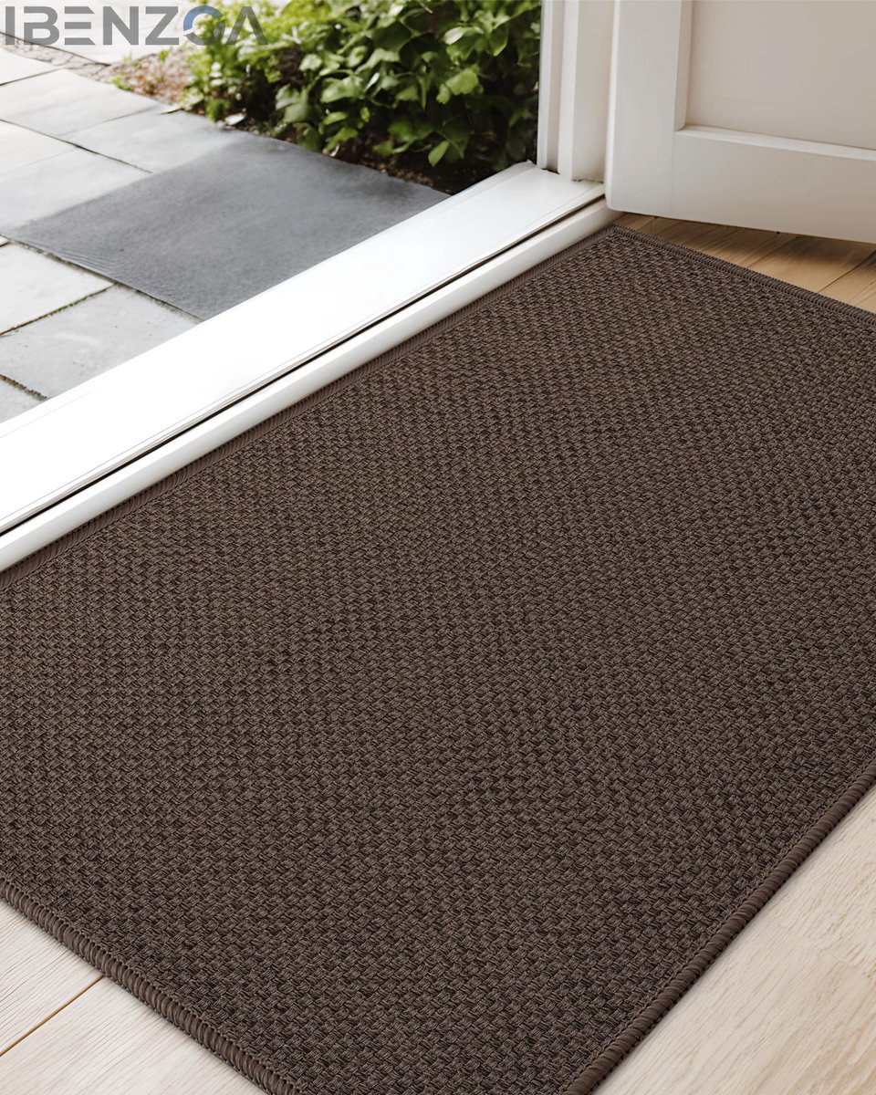 Ibenzoa Schoonloopmat - Bruin - 55 x 80 cm - Katoen