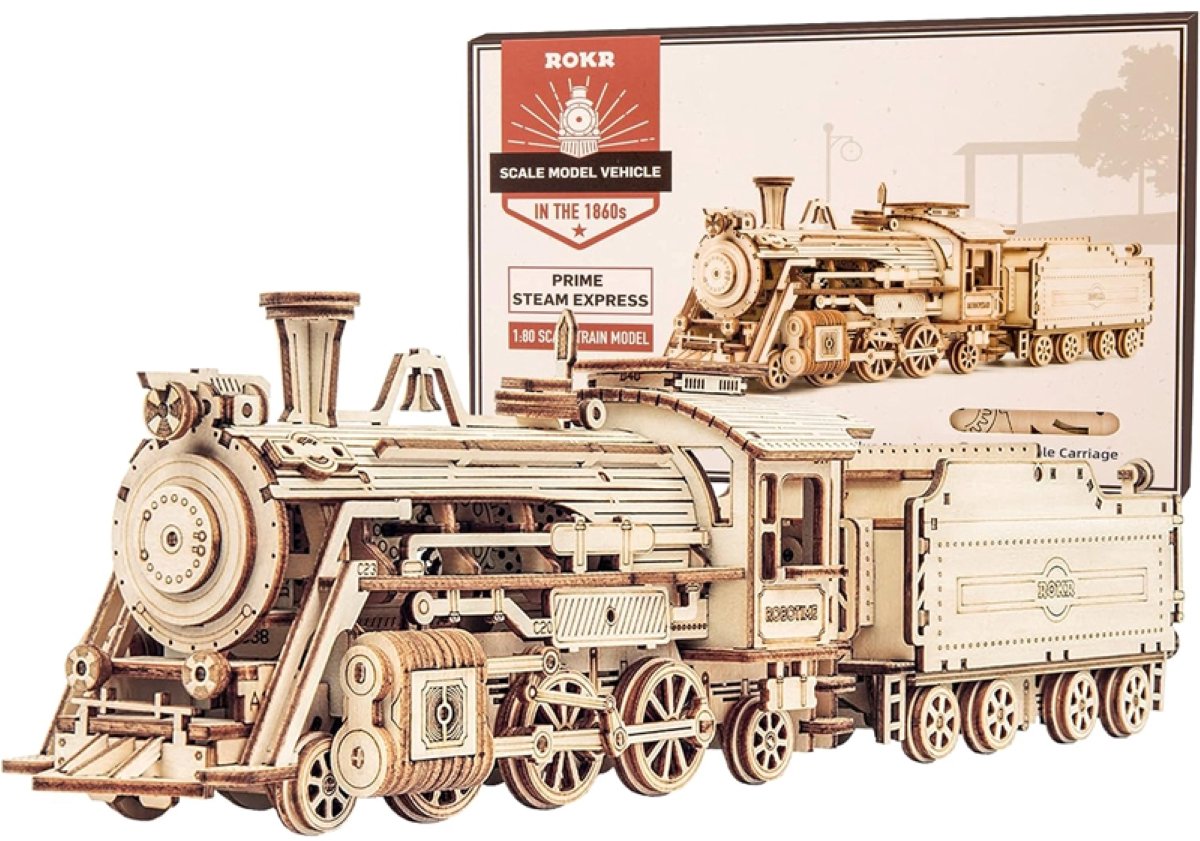 Robotime Modelbouwpakket Prime Steam Express Hout 308-delig
