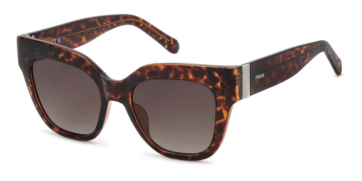Fossil FOS 2151/G/S Havana 51/18/145 WOMAN Zonnebrillen