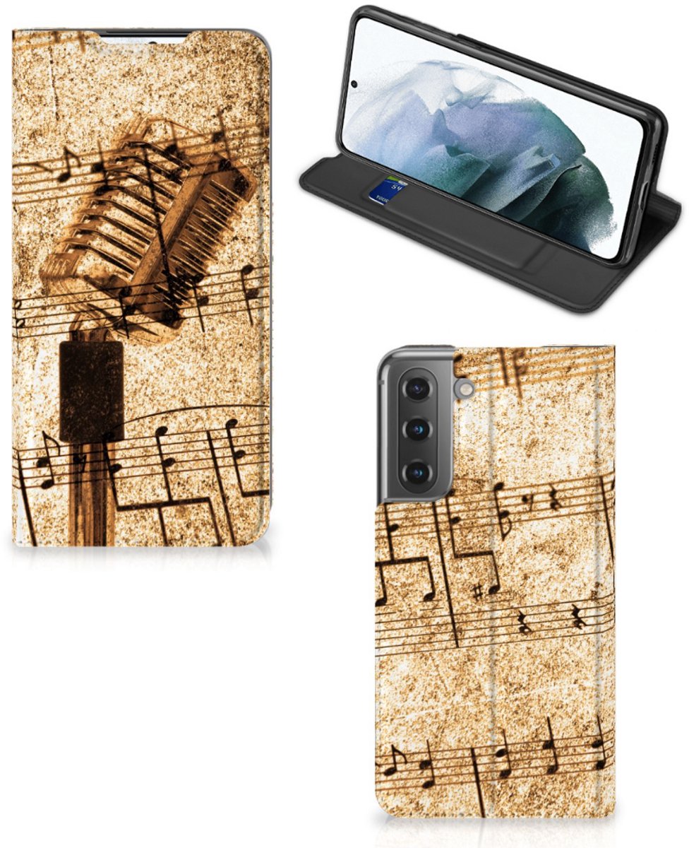 Samsung Galaxy S21 FE Stand Case Bladmuziek