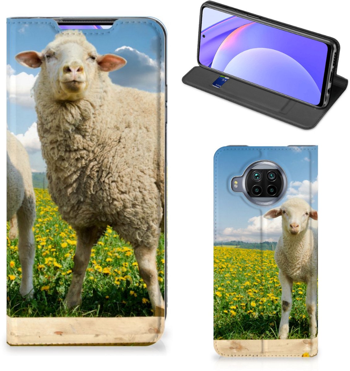 Xiaomi Mi 10T Lite Hoesje maken Schaap en Lammetje