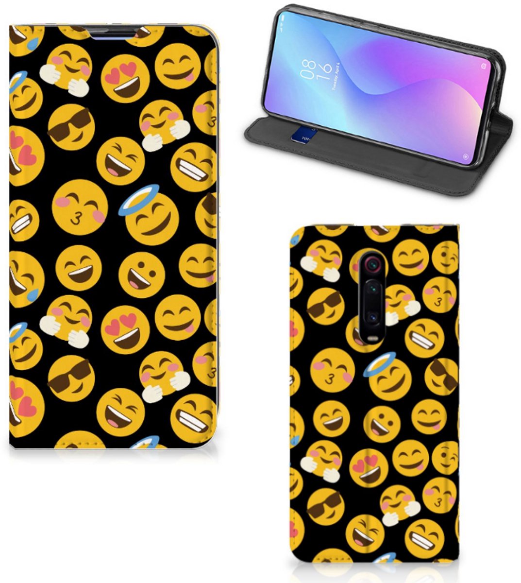 Xiaomi Redmi K20 Pro Hoesje met Magneet Emoji