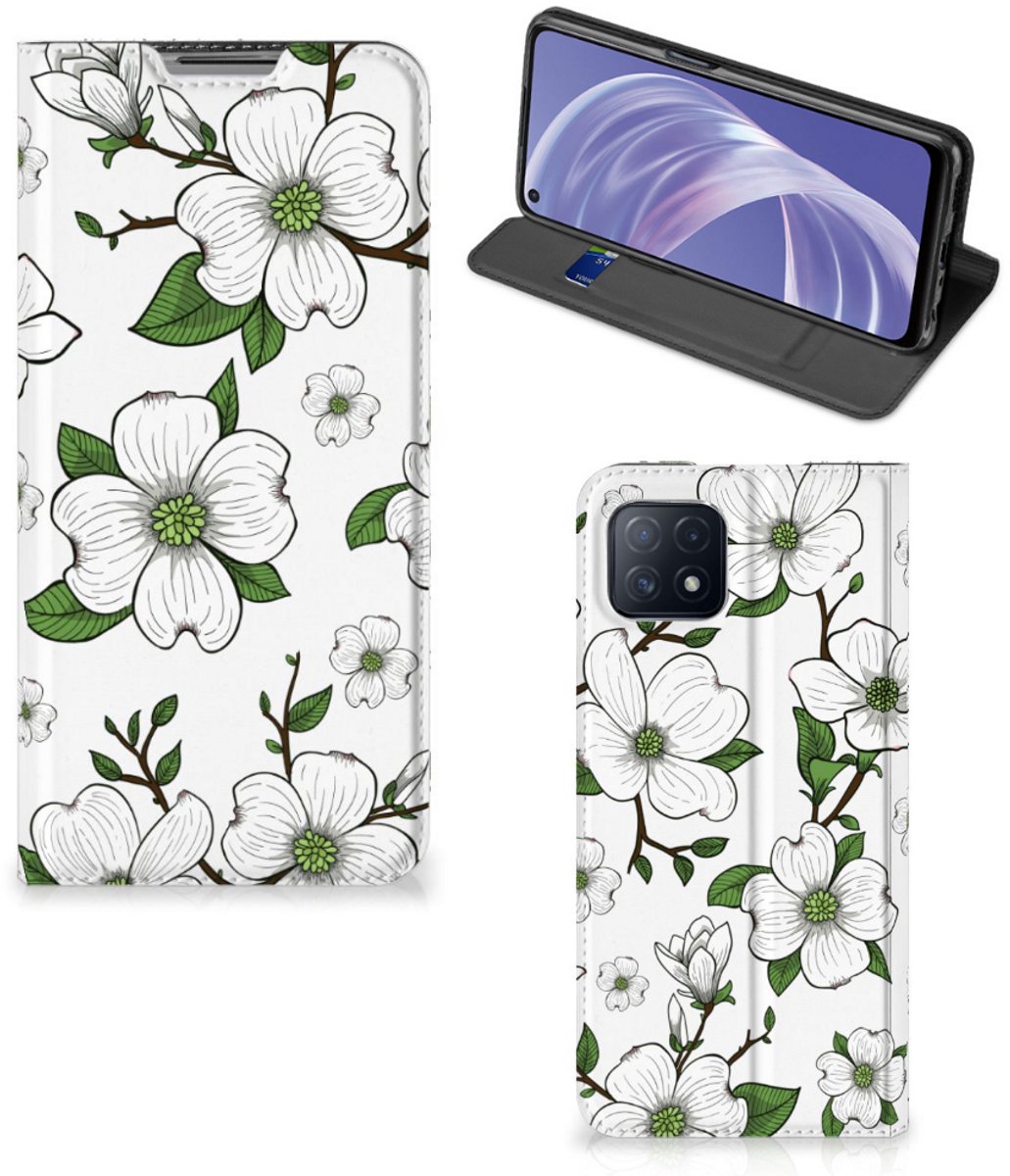 OPPO A73 5G Smart Cover Dogwood Flowers