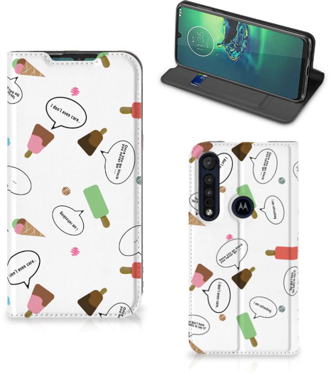 Motorola G8 Plus Flip Style Cover IJsjes