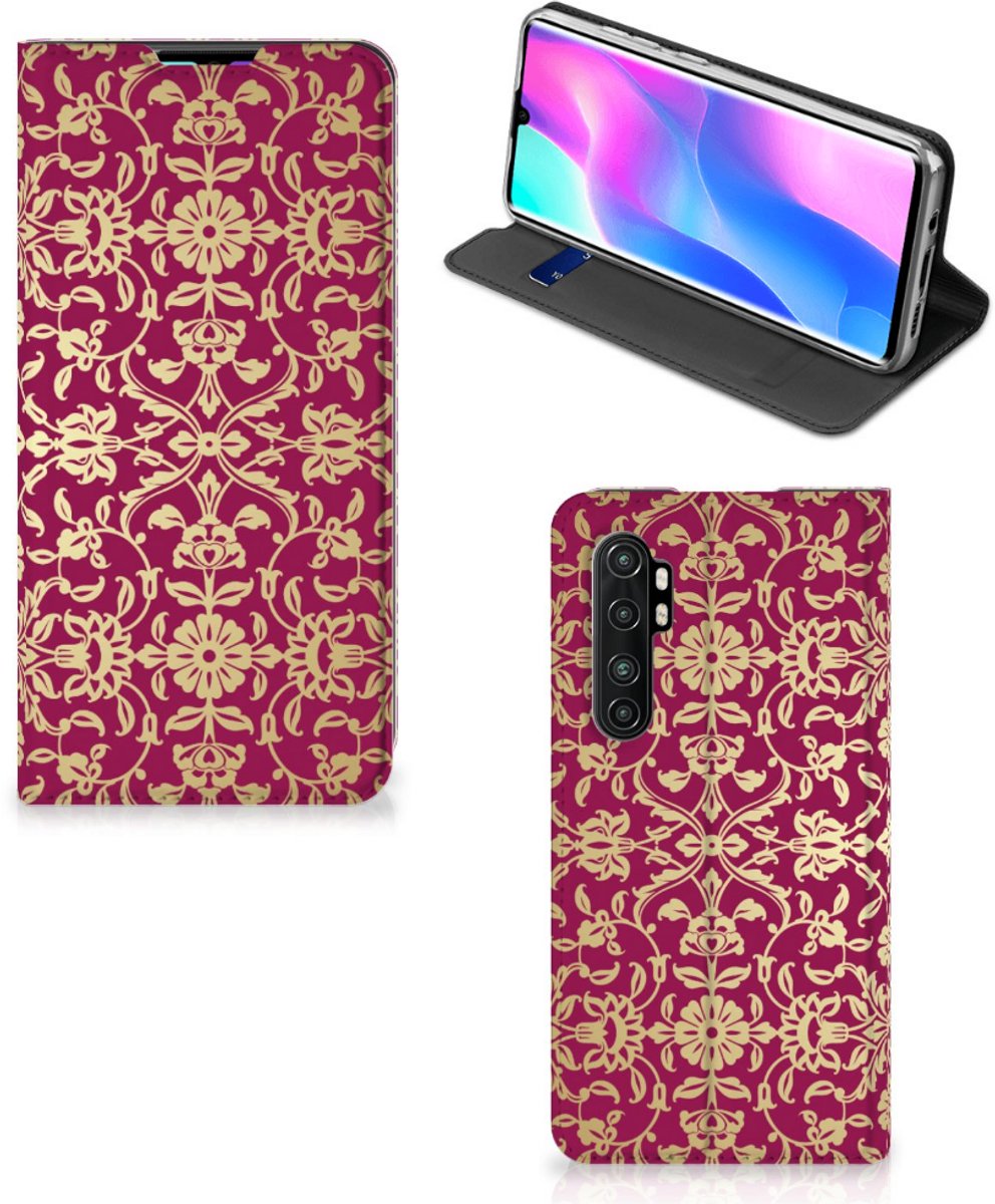 Standcase Hoesje voor Telefoon Hoesje Xiaomi Mi Note 10 Lite Barok Pink
