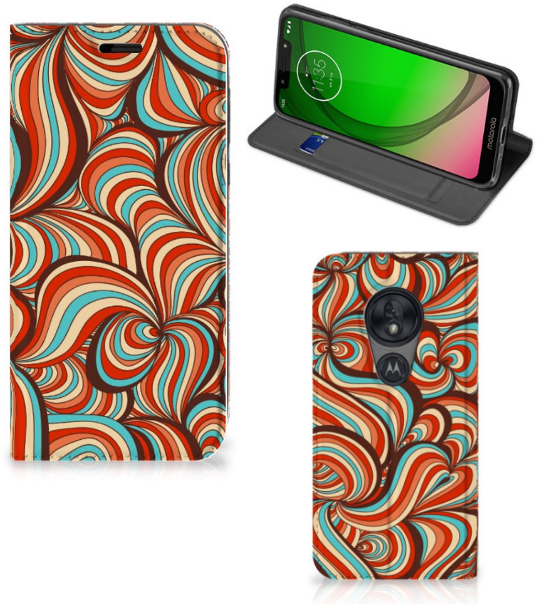 Motorola Moto G7 Play Bookcase Retro
