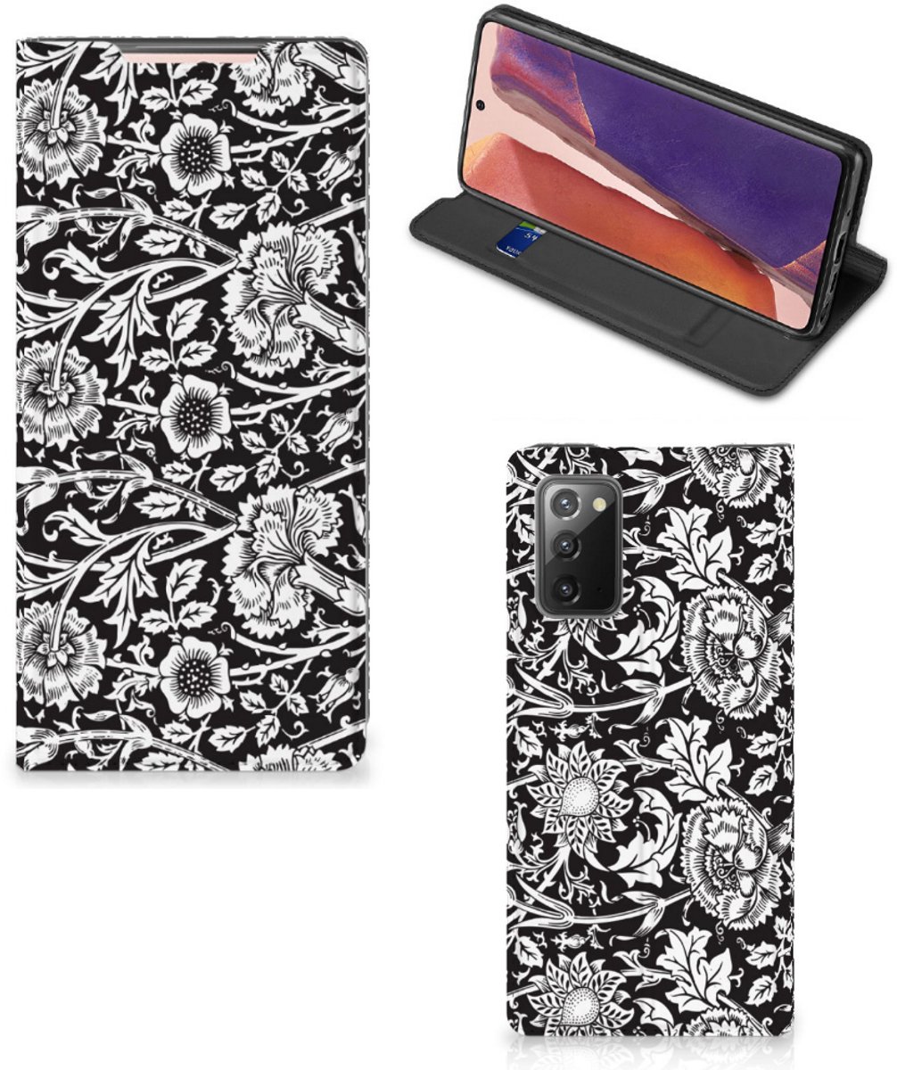 Samsung Galaxy Note20 Smart Cover Black Flowers