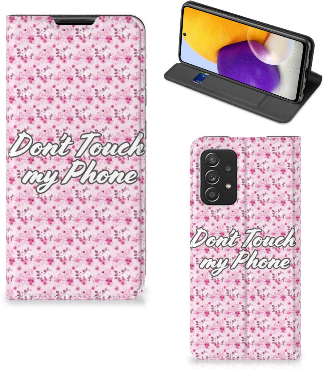 Samsung Galaxy A72 (5G/4G) Design Case Flowers Pink DTMP