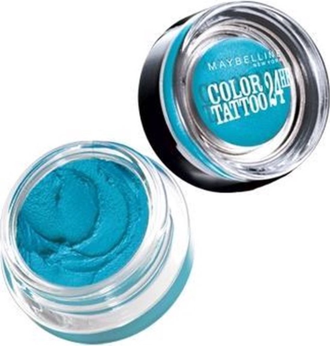 Bol.com Maybelline New York - Color Tattoo 24H - 20 Turquoise Forever - Blauw - Langhoudende Crème Oogschaduw - 53 gr. aanbieding