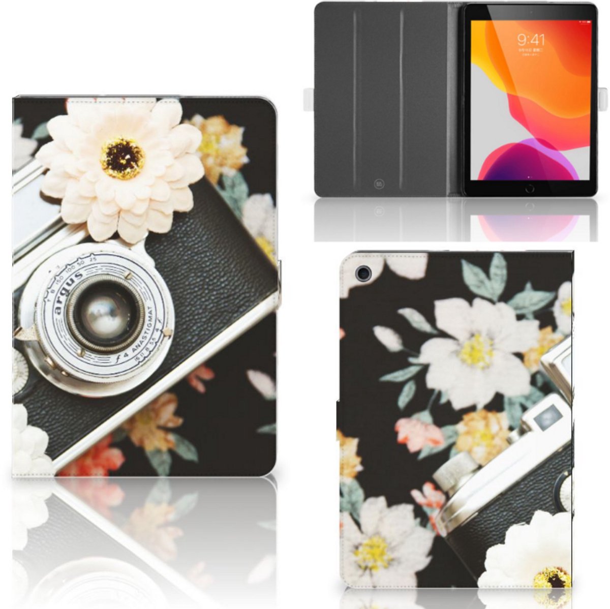 iPad 10.2 2019 | iPad 10.2 2020 | 10.2 2021 Tablet Hoesje met foto Vintage Camera