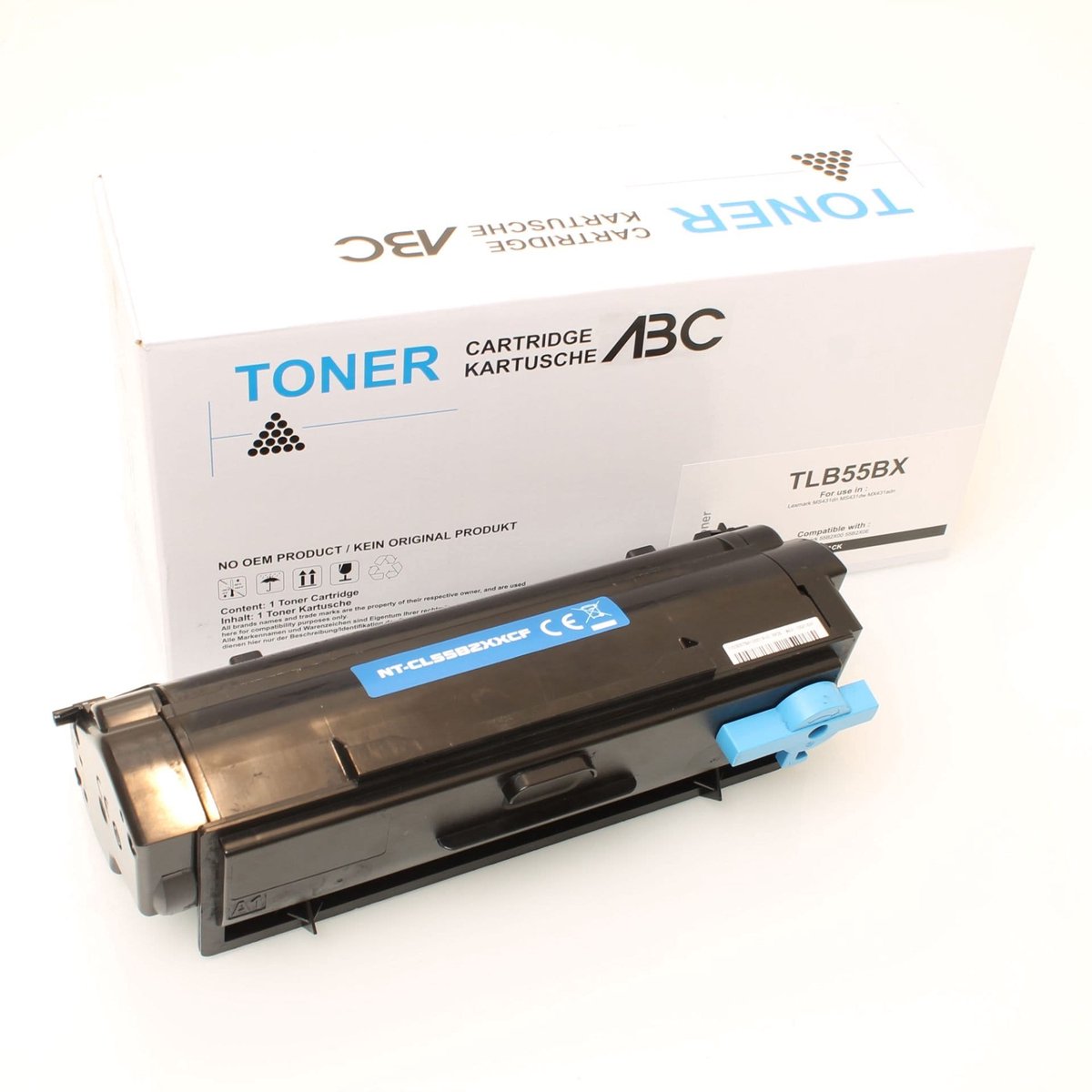 Lexmark - Toner - TLB55BX - Zwart - Huismerk - geschikt voor Lexmark MS 431 dn, Lexmark MS 431 dw, Lexmark MS 431-serie, Lexmark MX 431 adn, Lexmark MX 431 adw, Lexmark MX 431-serie, Lexmark MX 432 adwe