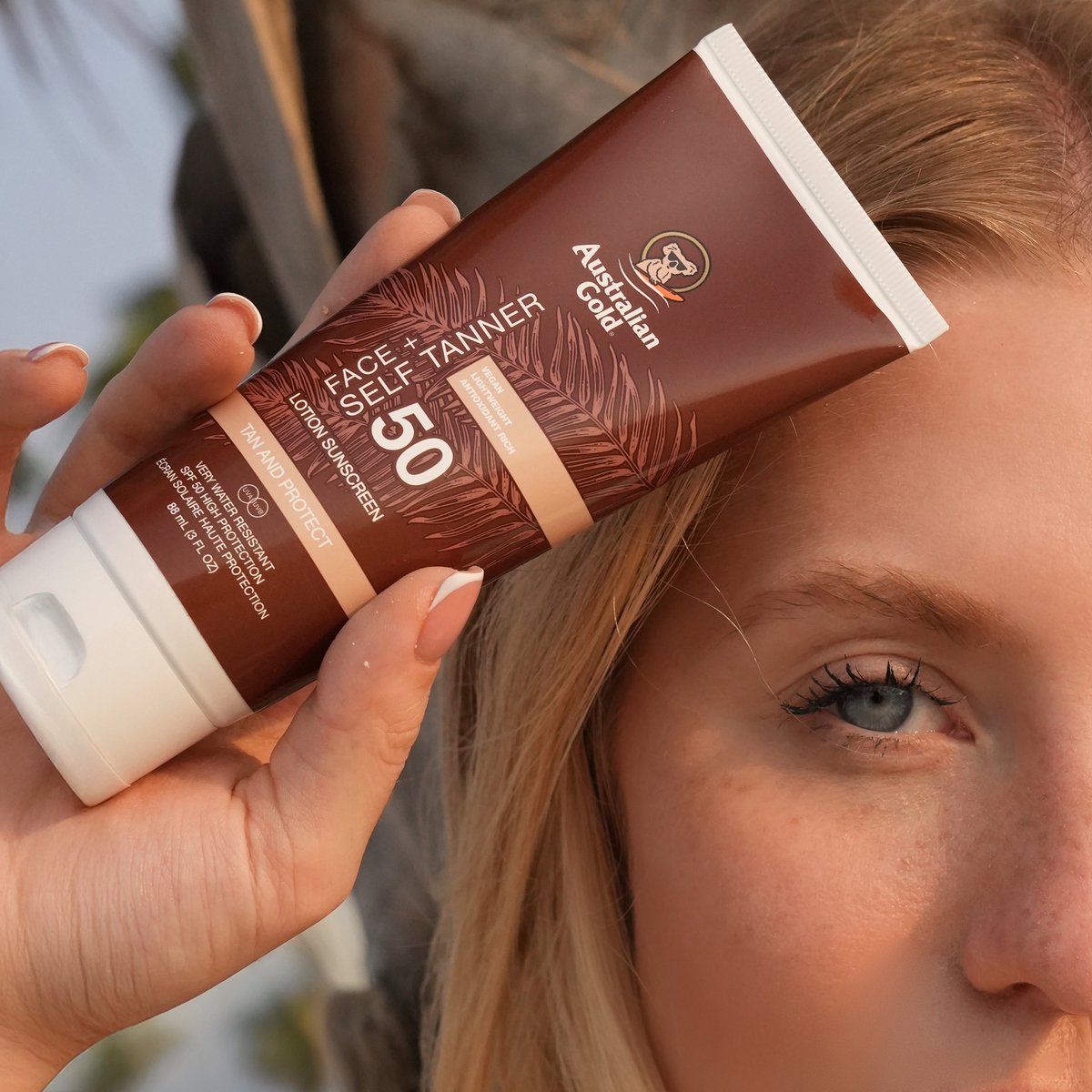 Australian Gold - SPF 50 Face + Zelfbruiner - 88 ML – foto 3