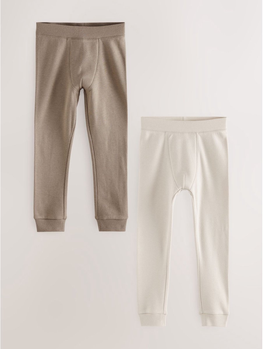 Next - Jongens - Verpakking van 2 thermische leggings - Naturel