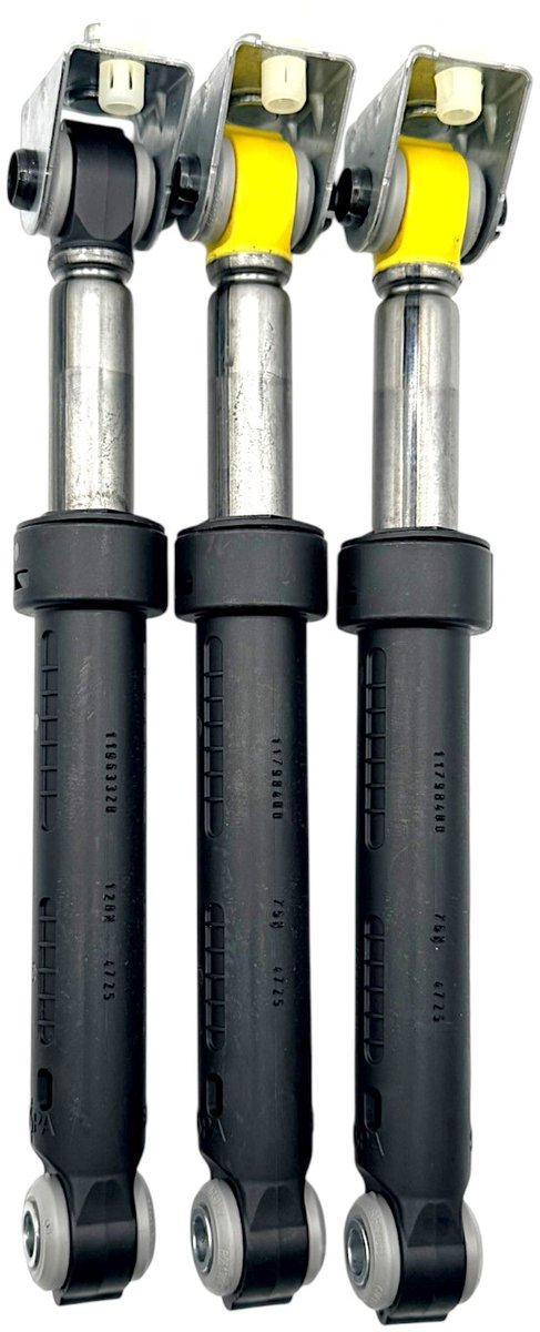 Fixem schokbrekers wasmachine set 3 stuks, geschikt voor Miele 09850885 - schokdemper 120N 75N trillingsdemper wasmachine