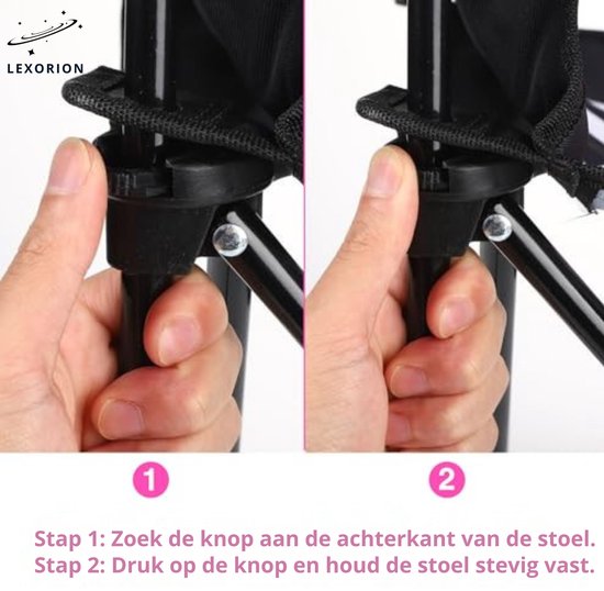 Lexorion Kinder Campingstoel met Dierenmotief - Opvouwbare Klapstoel met Bekerhouder & Draagtas voor Tuin, Camping en Picknick - Wit van Merkloos — afbeelding 4