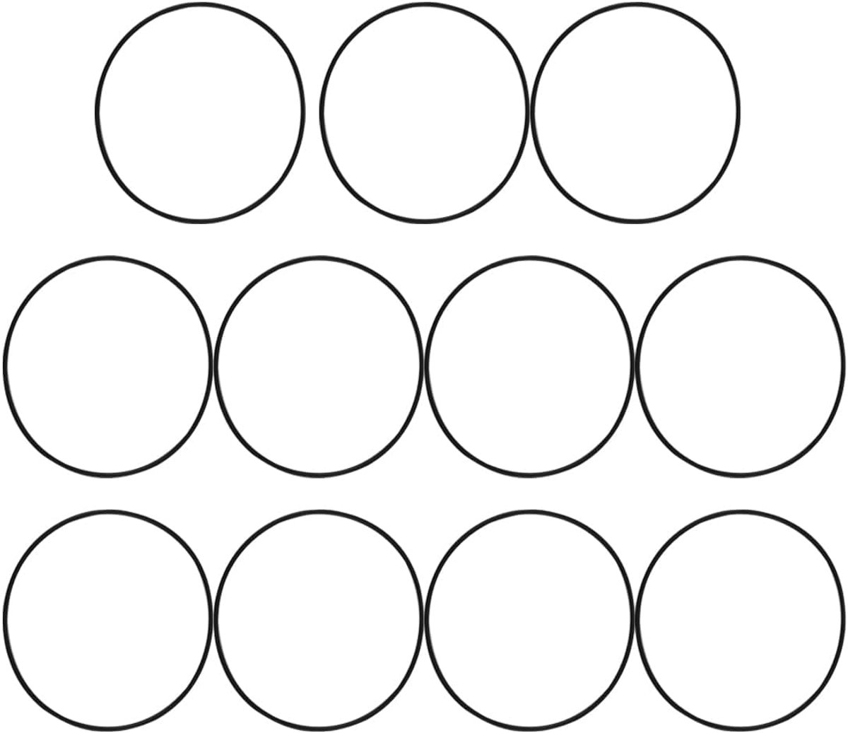 Watch Repair Kit - O-Ring Back Cover Sealing Ring Kit - Geschikt voor het Vervangen van Beschadigde of Versleten Horloge Onderdelen (0.8mm)