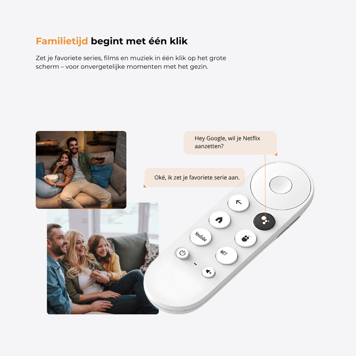 HappyLEDS® Android TV Dongle 4K – Streaming Box met WiFi & Bluetooth – Google Assistant – Netflix Compatibel - Remote geschikt voor Chromecast — cadeau in Elektronica - foto 3