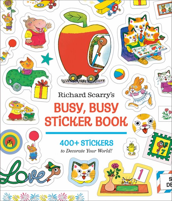 Richard Scarry's Busy, Busy Sticker Book - cover