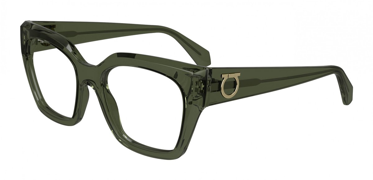 Ferragamo SF2983 Transparent khaki 53/18/140 WOMAN Brilmonturen
