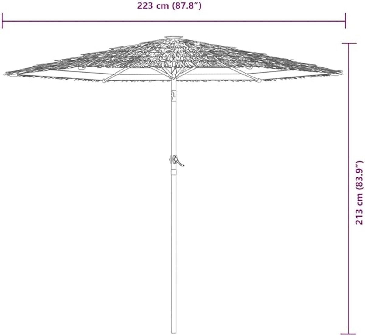 Zweefparasol met LED & Zonnepaneel Ø300 cm – Depauwonen Premium 360° Draaibare Parasol Antraciet met Kantelfunctie, Aluminium Frame, UV50+ Bescherming – Inclusief Voet & Hoes – Luxe Tuinparasol Ter...