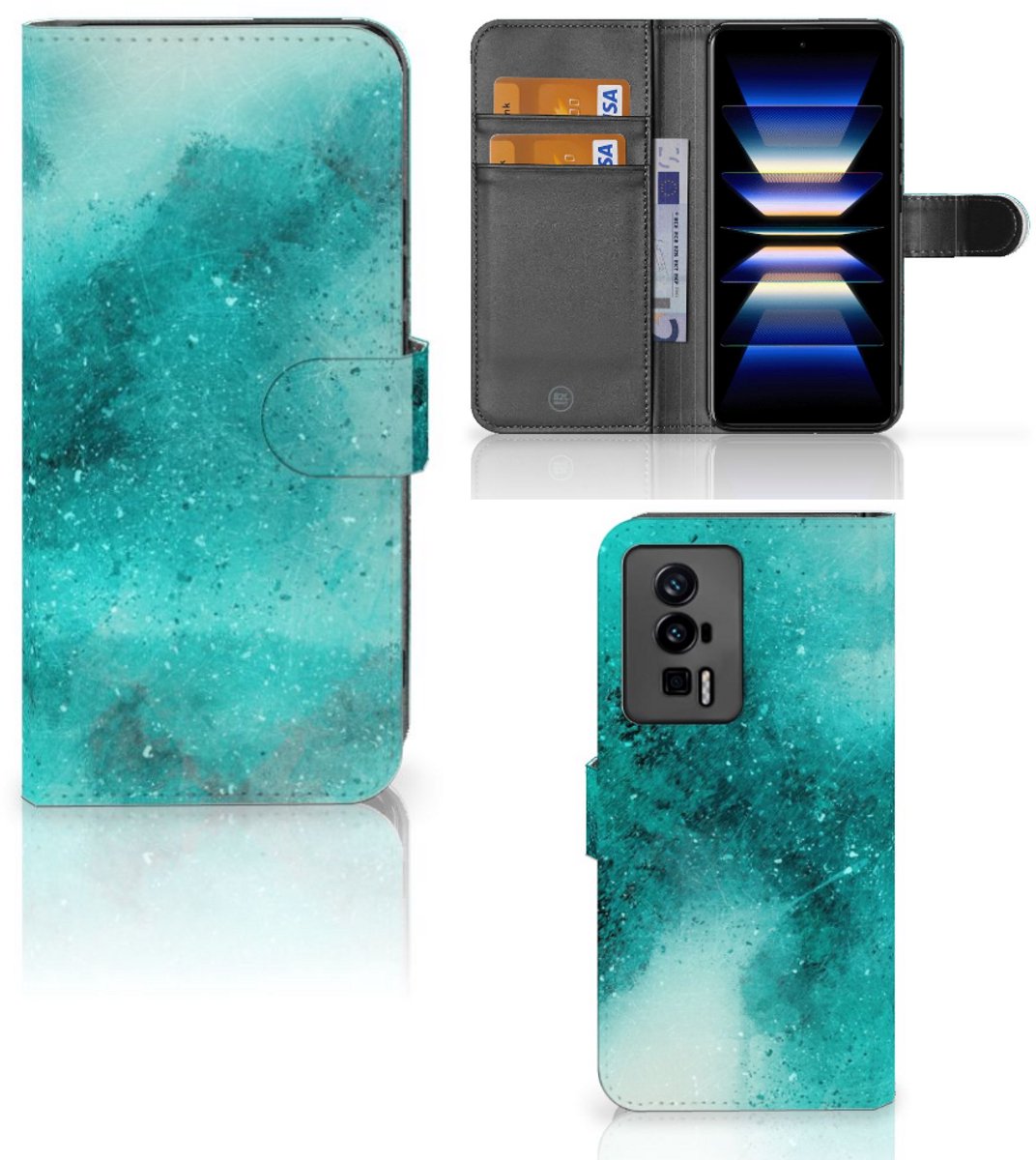 Hoesje Xiaomi Poco F5 Pro Painting Blue