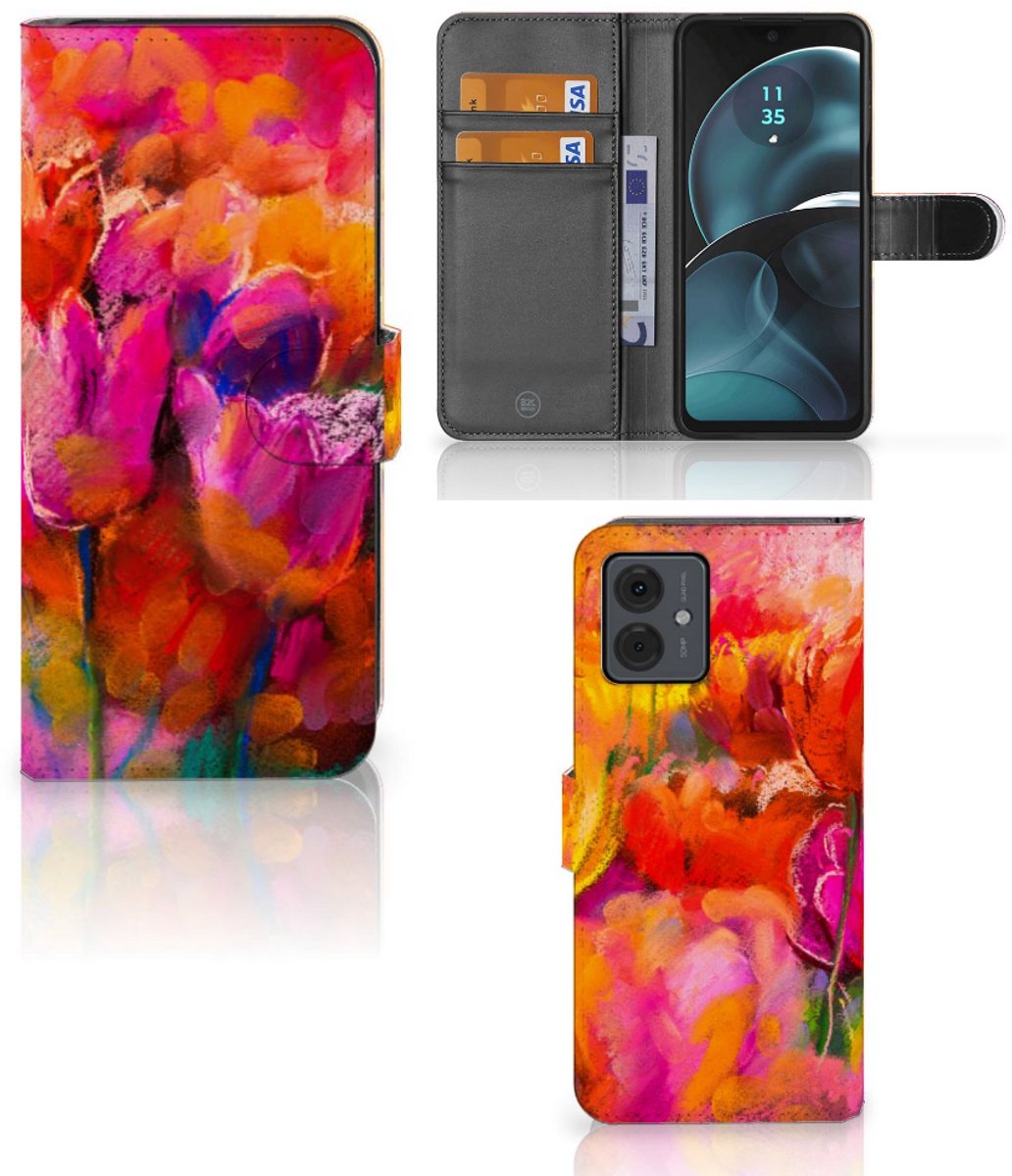 Hoesje Motorola Moto G14 Tulips