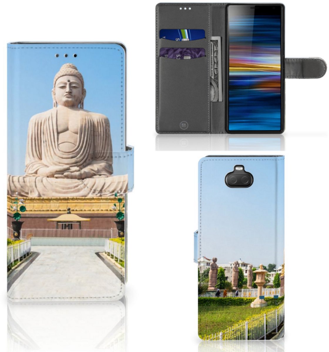 Sony Xperia 10 Flip Cover Boeddha