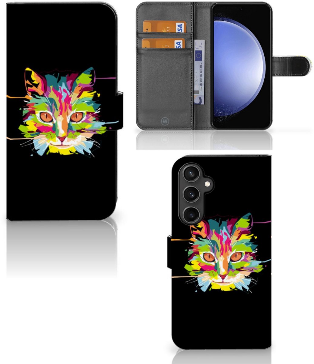 Samsung Galaxy S23 FE Leuk Hoesje Cat Color