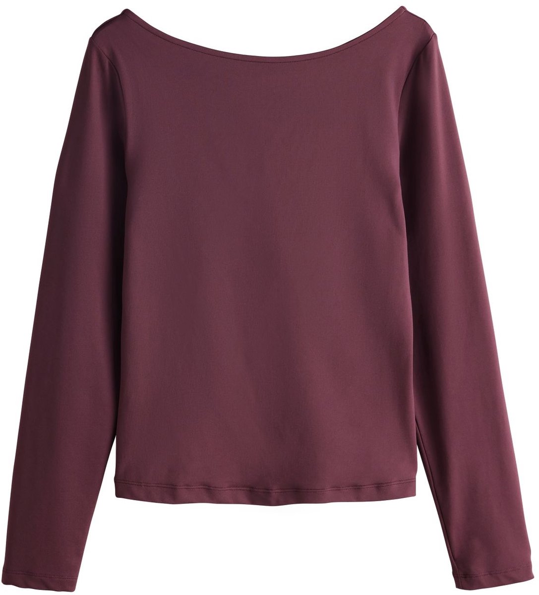 Next - Dames - Soft Touch Slinky Backless Long Sleeve Top - Rood