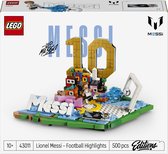 LEGO Editions Lionel Messi – Moments de Football Ensemble de Construction et Décoration de Chambre d'Enfant - 43011