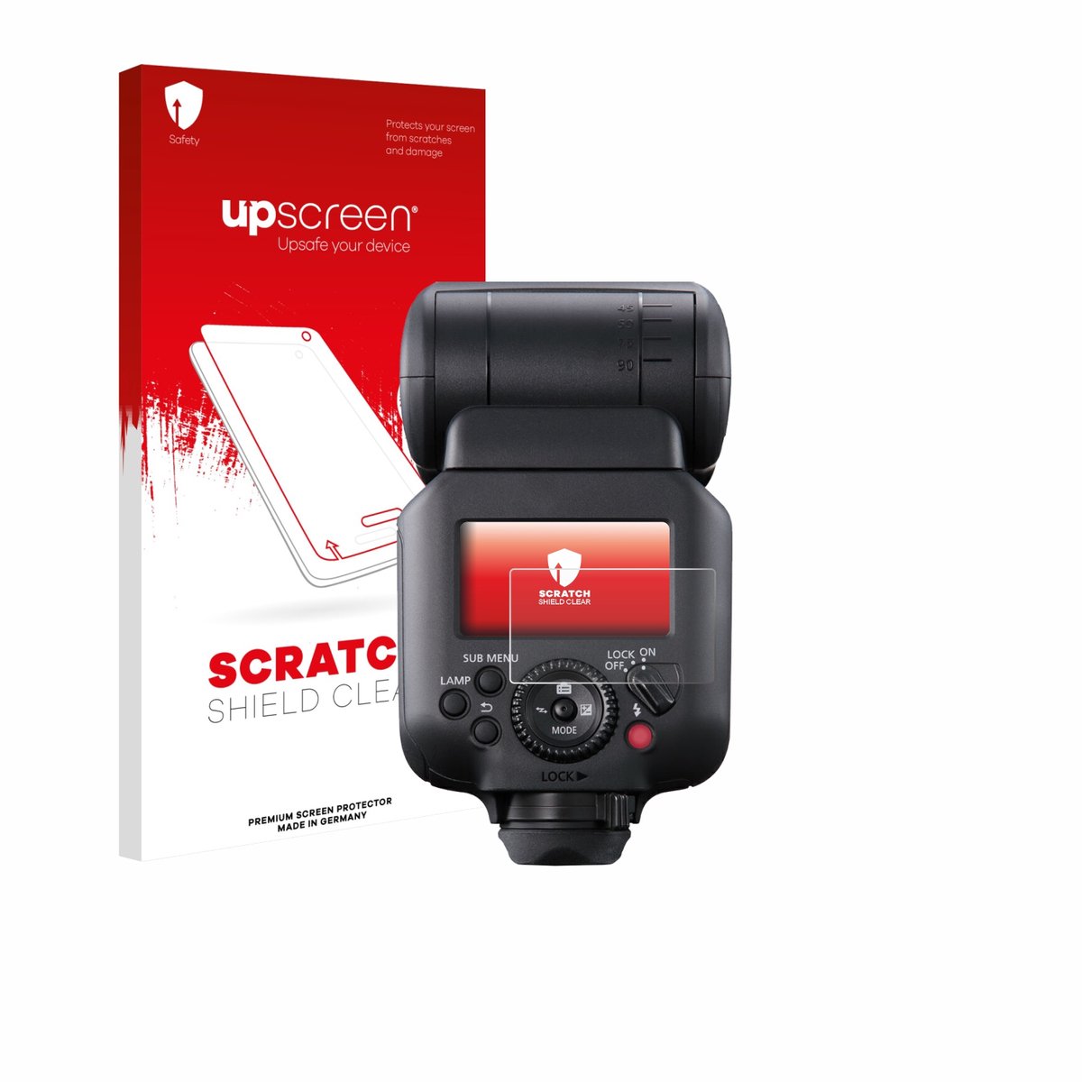 upscreen - Screenprotector voor Canon Speedlite EL-5 - Folie Beschermfolie transparant