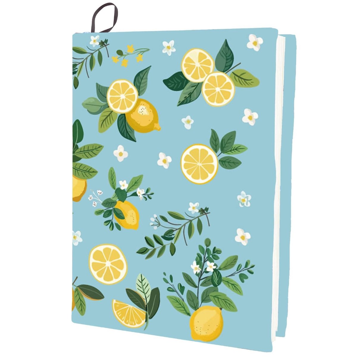 CRASPIRE Lemon Stretchy Book Cover - Herbruikbare Boekhoes voor 9x11 inch Hardcover Boeken