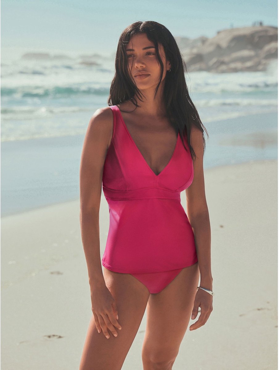 Next Dames - Buikcorrigerende DD+ tankinitop met beugels - Roze Pink