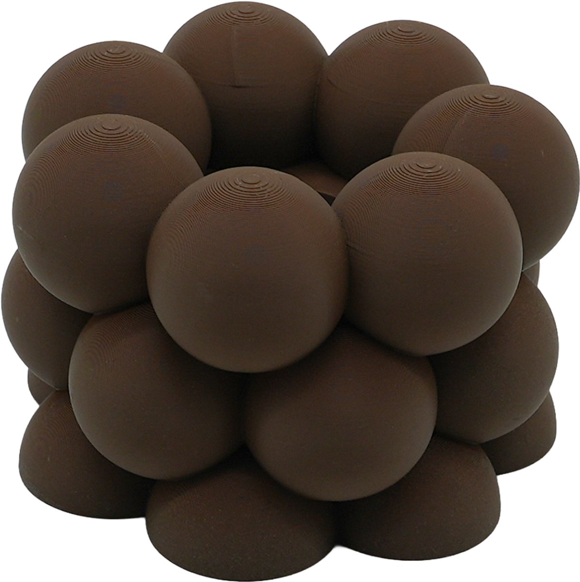 Lovora Waxinelichthouder Bubble - Chocolade Bruin - 3d geprint - Moderne woonaccessoire - Stijlvolle waxinelichthouder