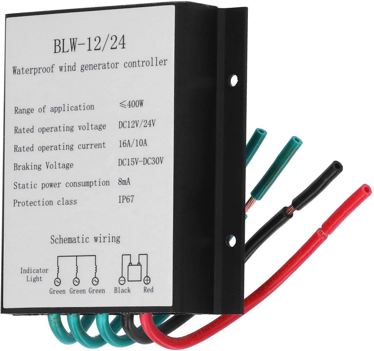 Vt products - Krachtige Windgenerator - Duurzame Energie Oplossing - Waterdicht - 400 W - Inclusief Laadregelaar - Geschikt voor Thuisgebruik - Alumin