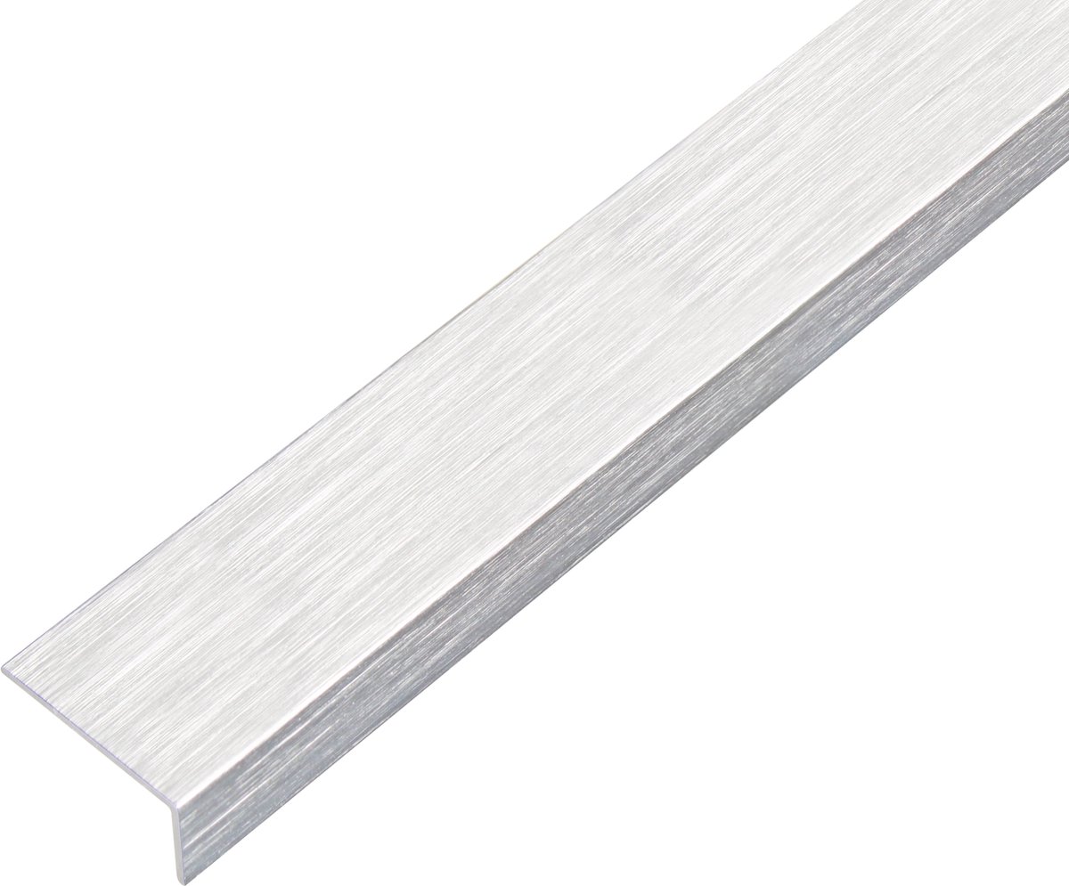 Alberts 489144 hoekprofiel | zelfklevend | aluminium, rvs-look, licht | 1000 x 30 x 15 mm