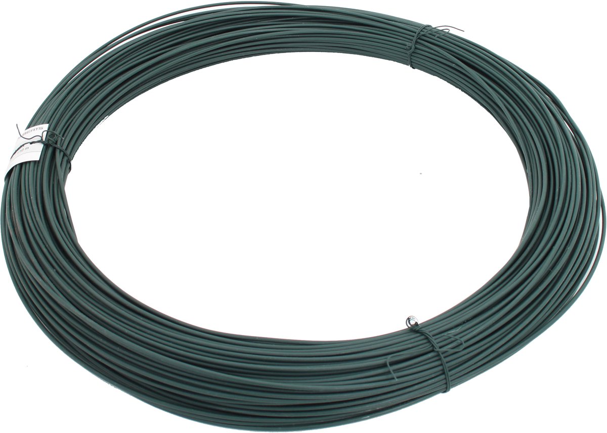 Alberts 530204 spandraad | verzinkt, groene kunststof coating | draad-Ø 3,1 mm | lengte 110 m