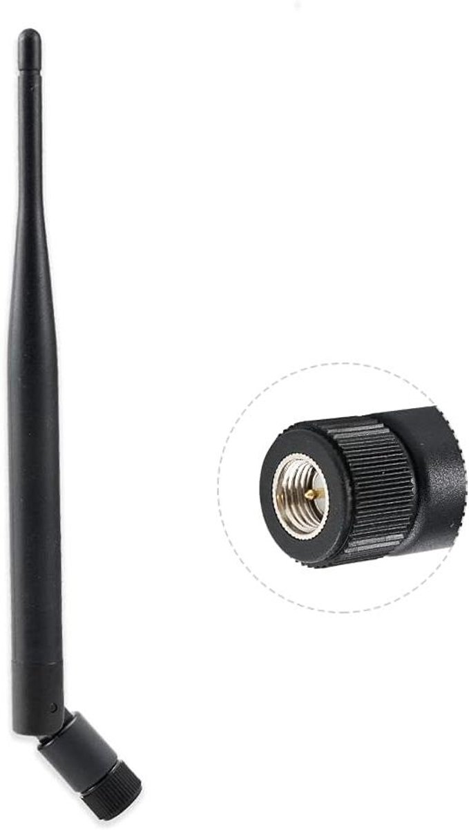 Wifi Antenne - Draadloze Antenne Router - Signaal Versterken - Omnidirectionele Emissie - 20 cm - Zwart