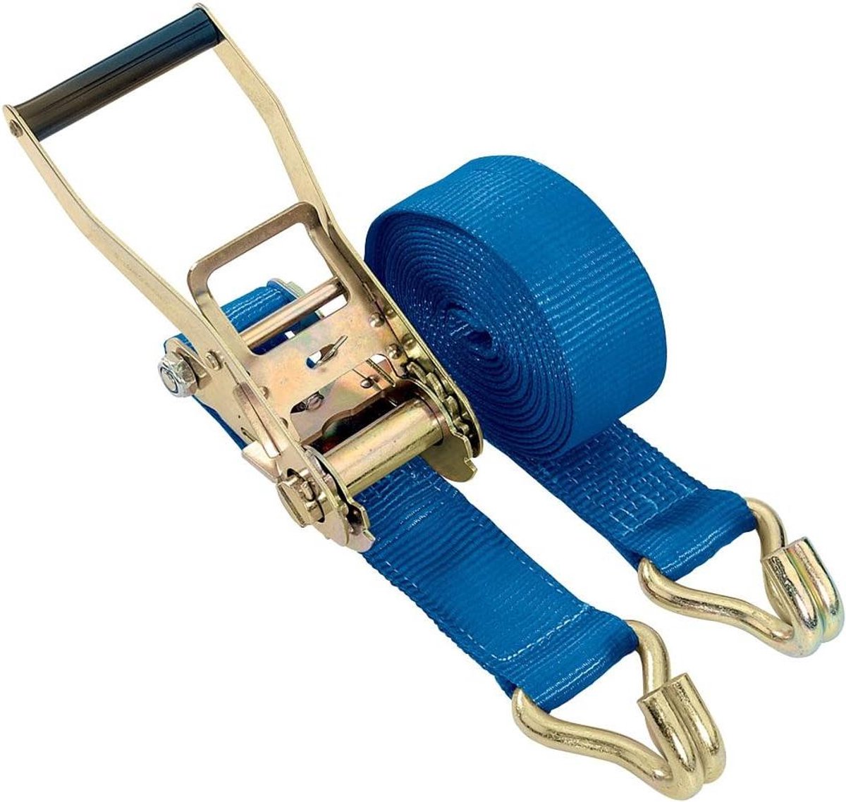 Ratel Spanband - Spanband met Haken - Goederen Vervoeren - 50 mm Brede Band - 5 meter - Grijs