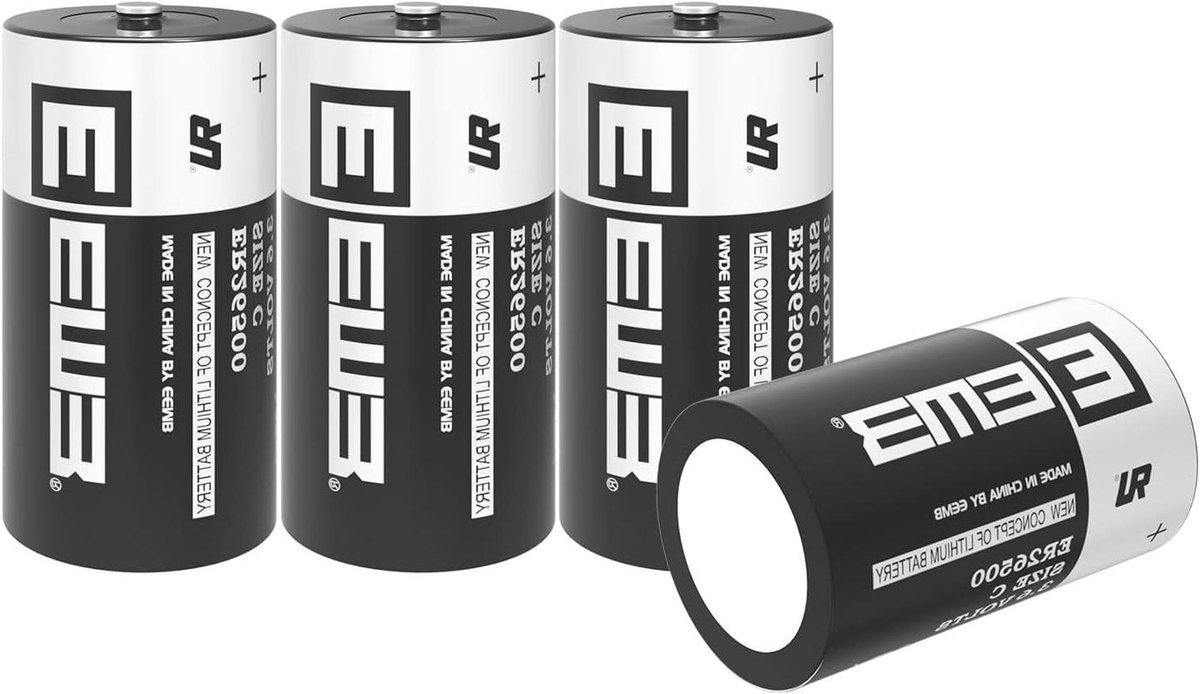 Lithium Batterij C-formaat - Niet-oplaadbare batterij - Apparaten met laag verbruik - Breed temperatuurbereik - 9000 mAh - null