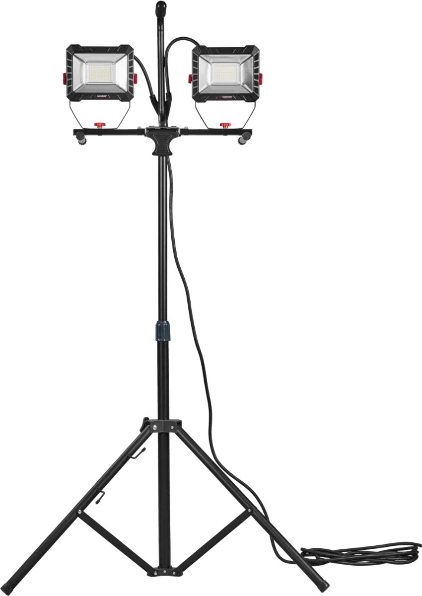 PARKSIDE PERFORMANCE® Dubbele LED bouwlamp - Lichtstroom: 2x ca. 4500 lm - Kleurtemperatuur: ca. 6500 K - Levensduur: ca. 30.000 uur - Vermogen: 2x ca. 50 W - Modi: 100 % / 50 % / Uit