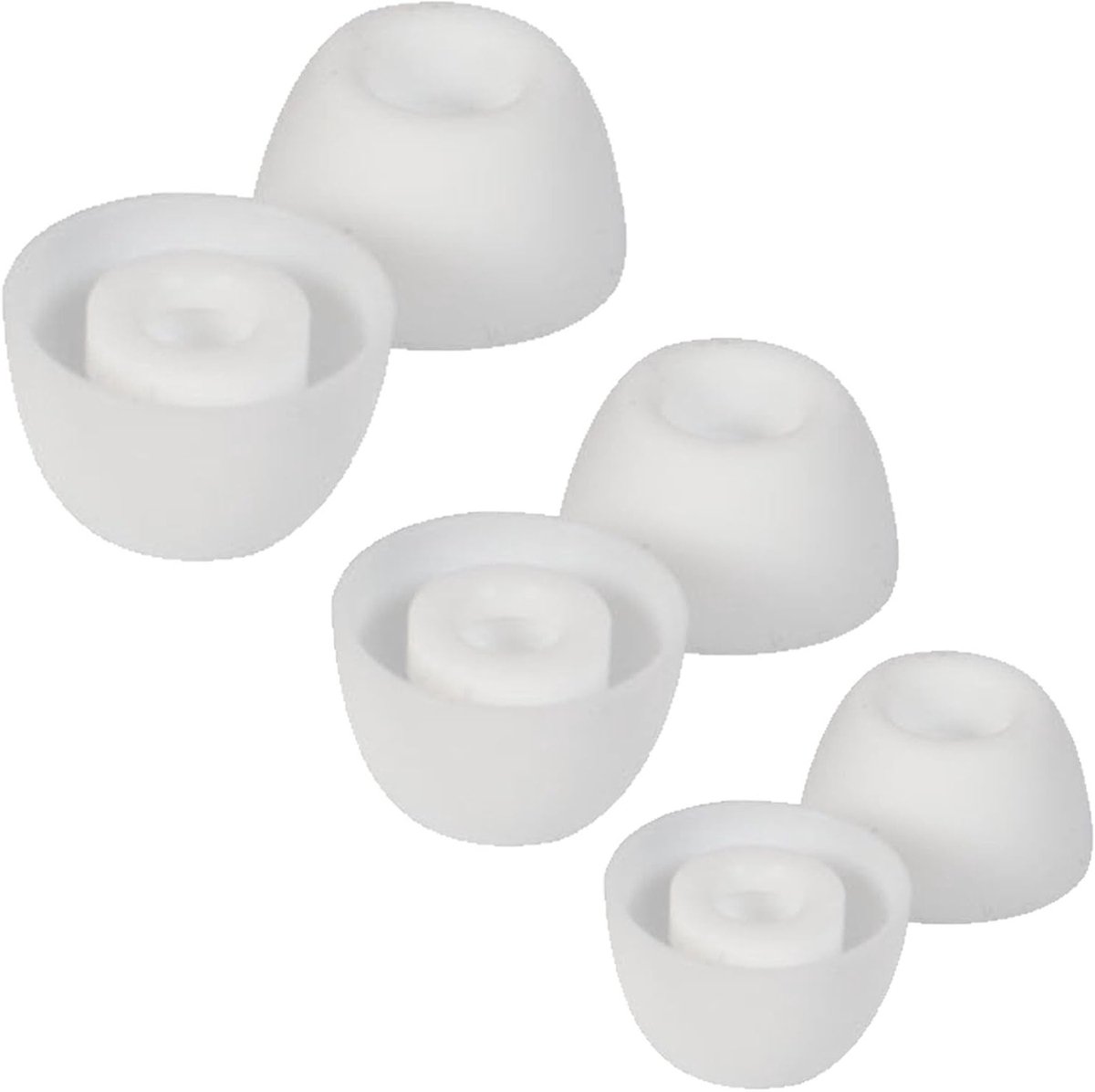 3 Paar Oordopjes voor Samsung Galaxy Buds 2 Pro, Zacht Silicone, Wit, Comfortabel en Duurzaam