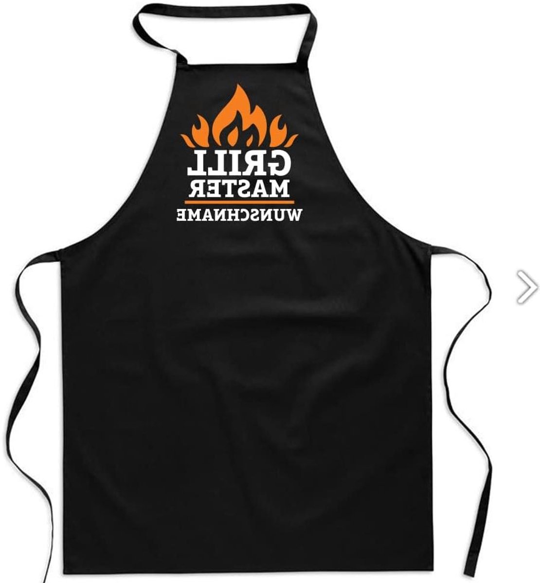 Barbecue Schort - Grill Schort - Barbecueën - Gepersonaliseerd Ontwerp - One Size - Zwart