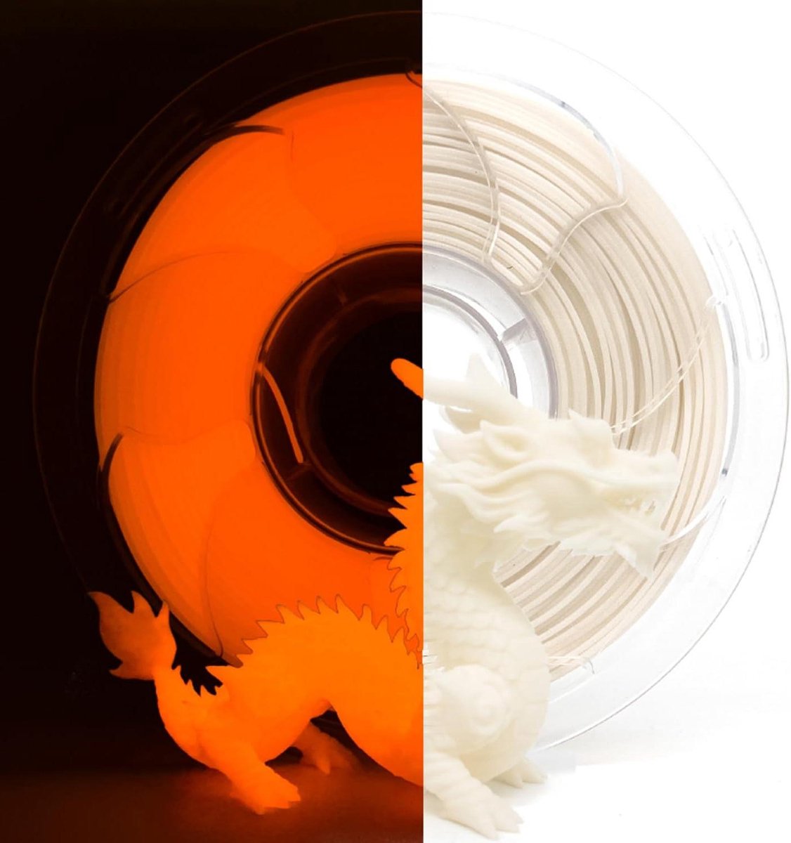 PLA Filament - 3D Printer Materiaal - 3D Prints Maken - Hoge Intensiteit Glow - 1.75 mm 1 kg