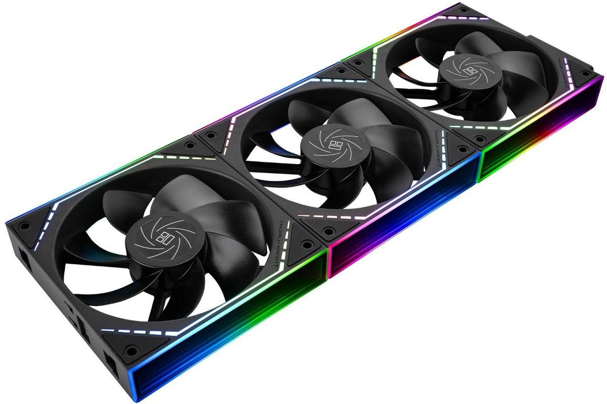 Behuizingsventilator - PC Ventilator - Computer Koeling - Infinity Mirror ARGB - 120 mm - Zwart