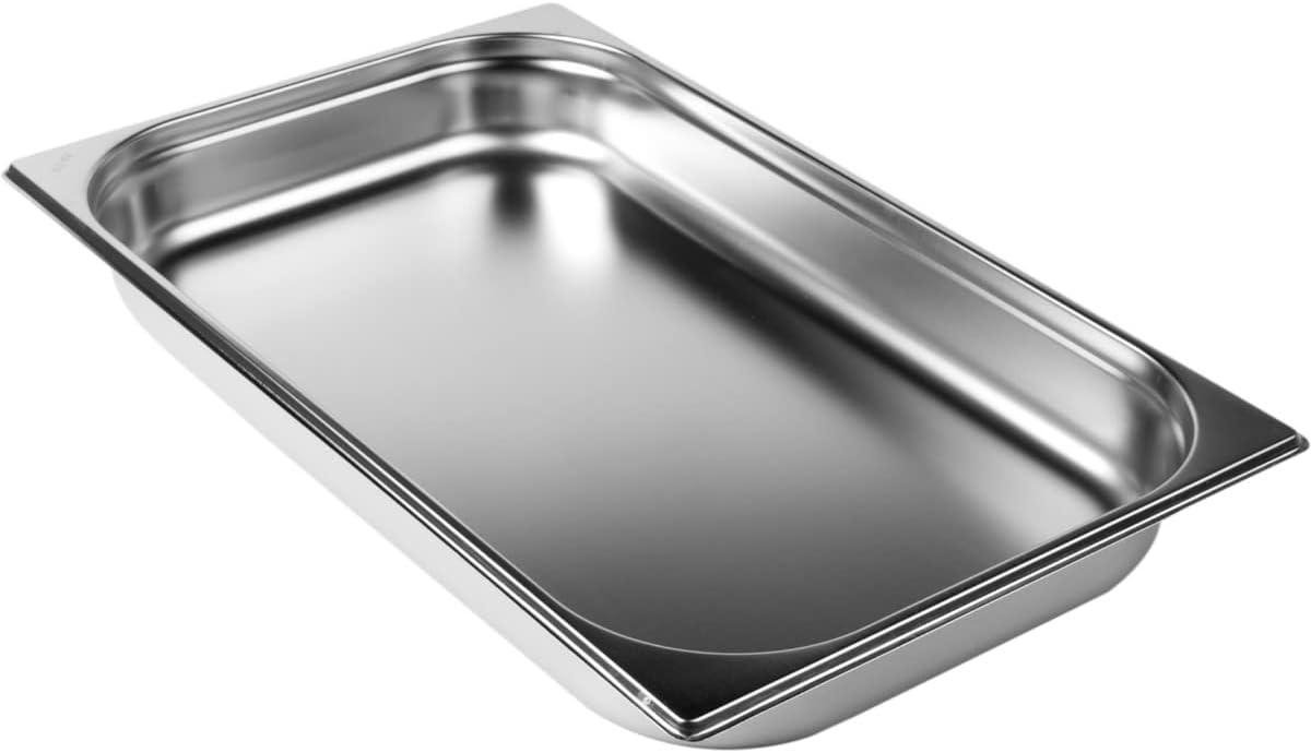 Gastronormcontainer - Bakjes RVS - Voedsel bewaren - Roestvrij staal - 1/1 GN 65 mm - Zilver
