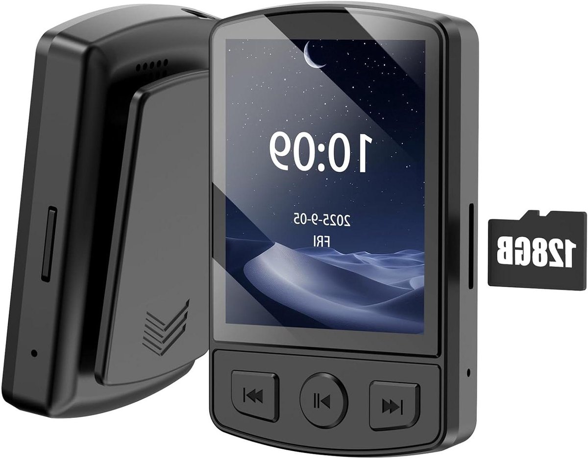 Bluetooth MP3-speler - Digitale Muziekspeler - Muziek Luisteren Onderweg - Ingebouwde Luidspreker - 64 GB - Zwart