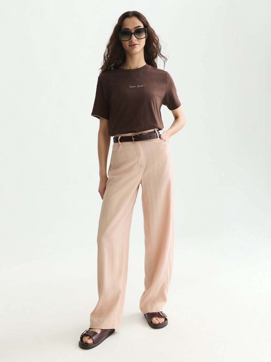 Scotch & Soda Embroidered Slub Regular-Fit T-Shirt