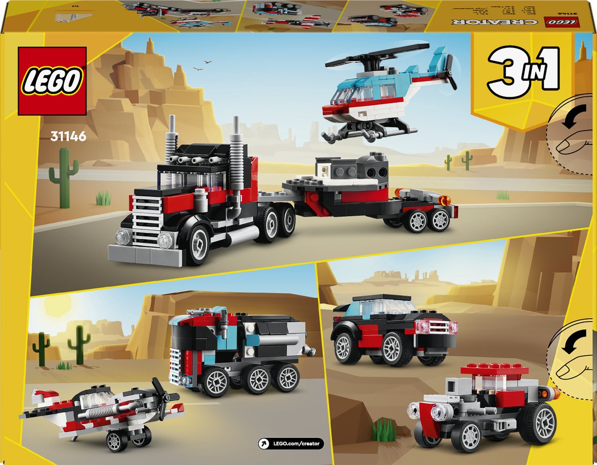 LEGO Creator 3in1 Truck met helikopter - 31146 — afbeelding 18